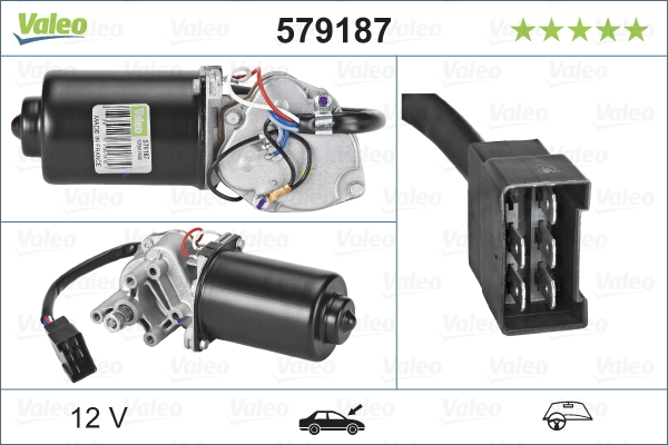 Valeo Ruitenwissermotor 579187