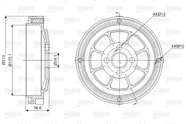 Valeo Remtrommel 237022