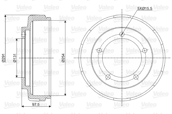 Valeo Remtrommel 237040