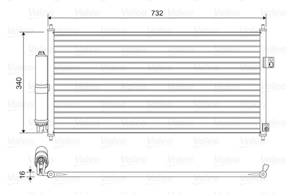 Valeo Airco condensor 814032