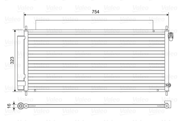 Valeo Airco condensor 814043