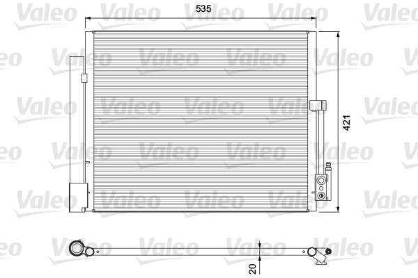 Valeo Airco condensor 814382