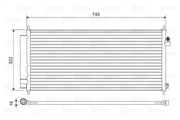 Valeo Airco condensor 814413