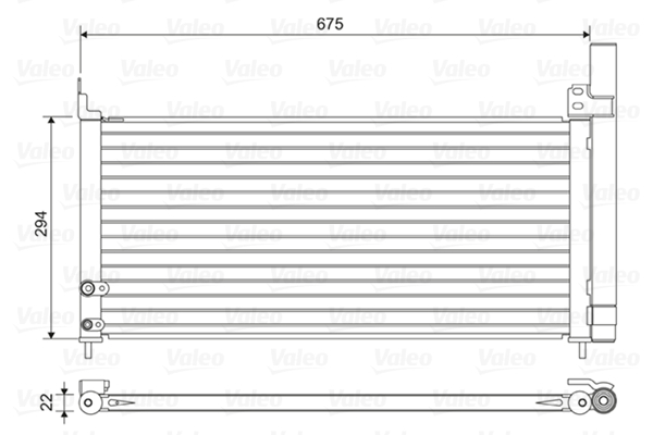 Valeo Airco condensor 814464