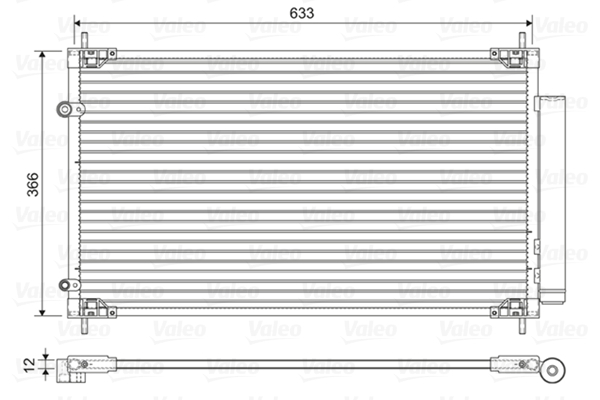 Valeo Airco condensor 822604