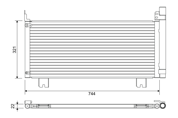 Valeo Airco condensor 822651