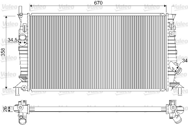 Valeo Radiateur 733254