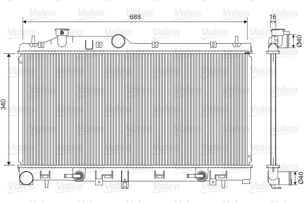 Valeo Radiateur 701554