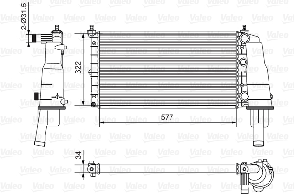 Valeo Radiateur 734236