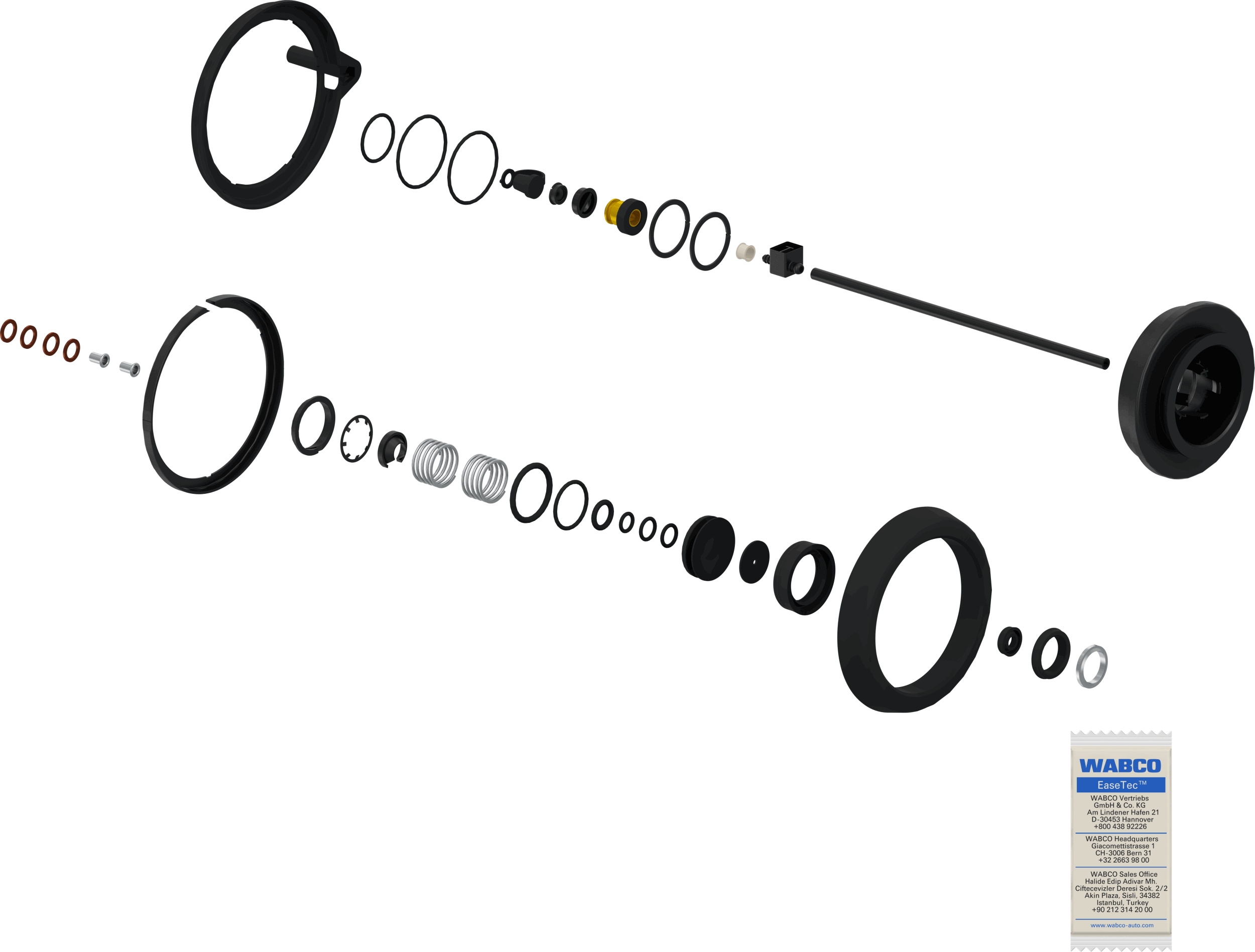 Wabco Versnellingspook reparatieset 9700519092