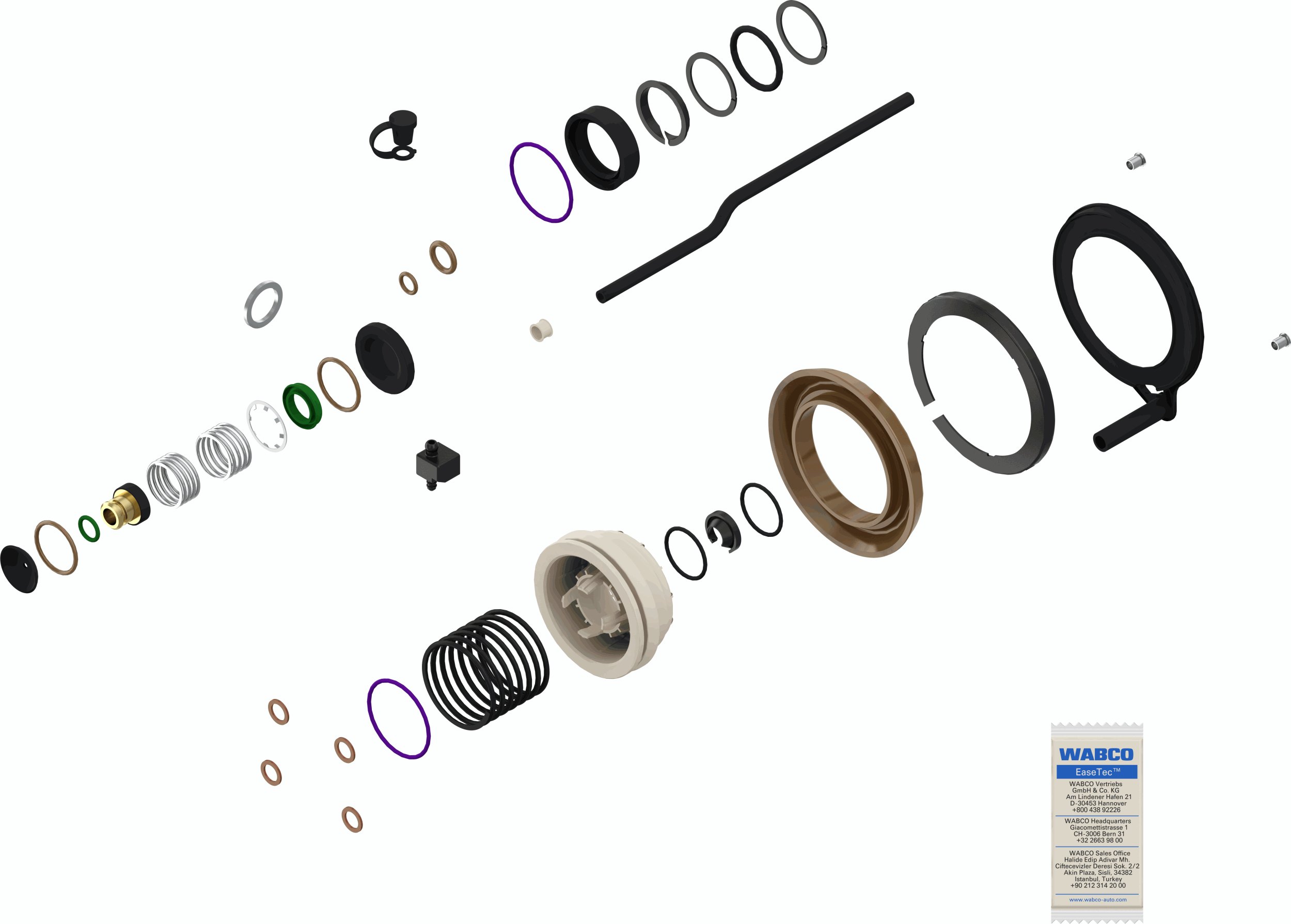 Wabco Versnellingspook reparatieset 9700519172