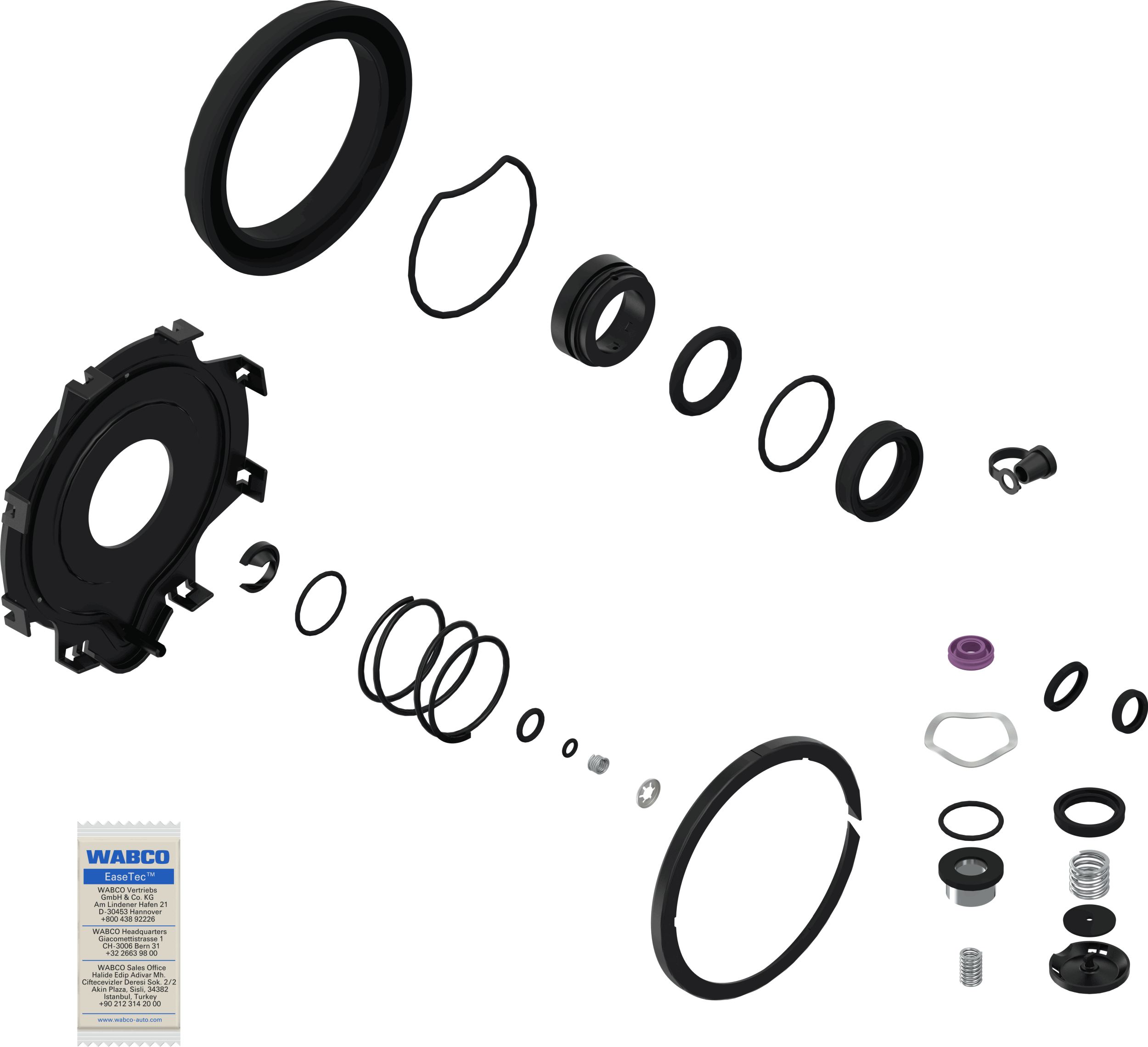 Wabco Koppelingsbekrachtiger reparatieset 9700519612