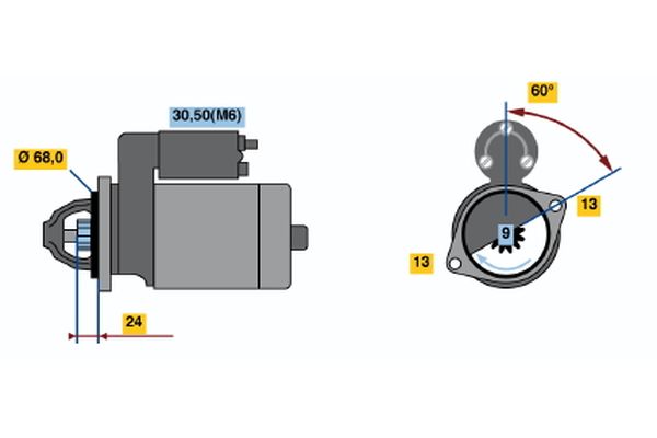 Bosch Starter 0 001 106 019