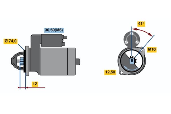 Bosch Starter 0 001 107 431