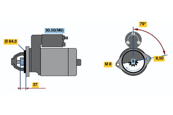 Bosch Starter 0 001 107 437