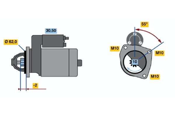 Bosch Starter 0 986 016 930