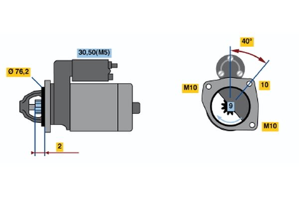 Bosch Starter 0 001 108 189