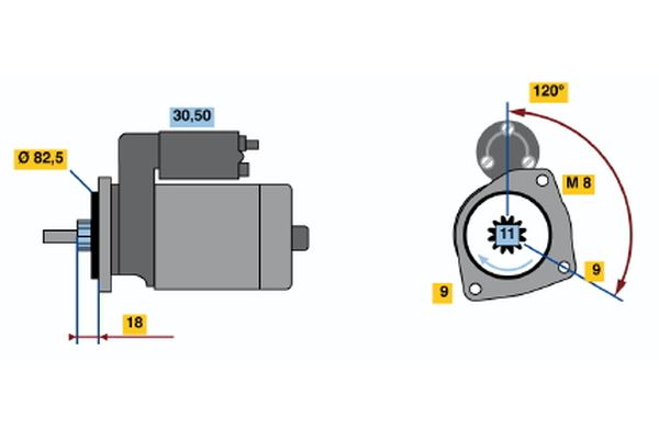 Bosch Starter 0 001 109 017