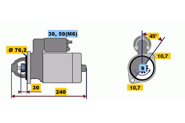 Bosch Starter 0 001 109 029