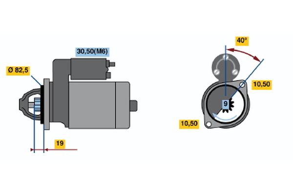 Bosch Starter 0 001 109 031