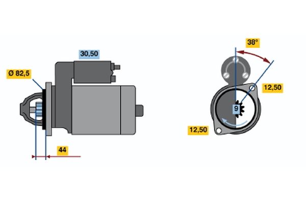 Bosch Starter 0 001 109 043