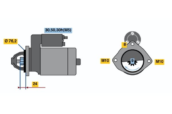 Bosch Starter 0 986 019 980