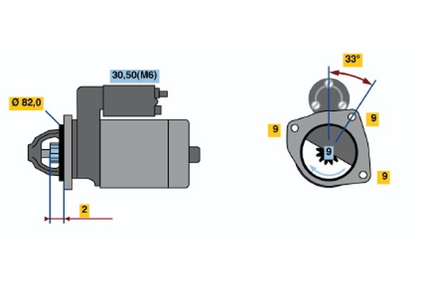 Bosch Starter 0 001 109 267