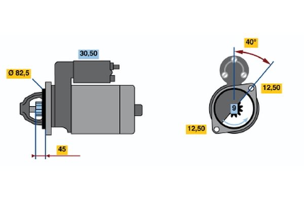 Bosch Starter 0 001 110 009