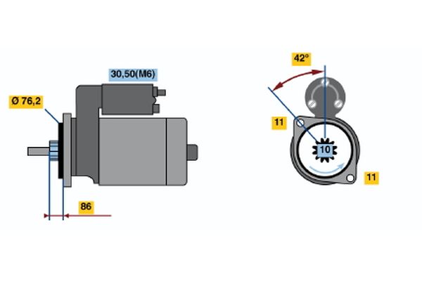 Bosch Starter 0 001 110 073