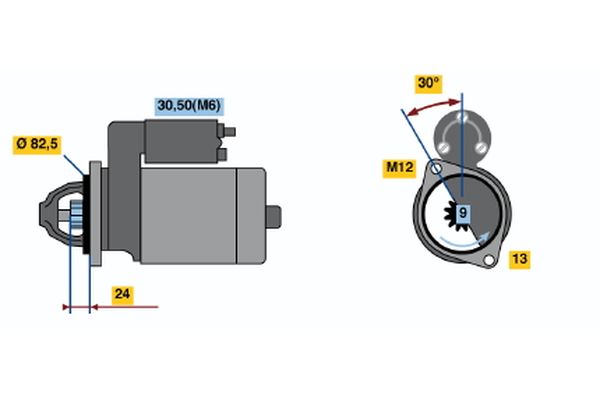 Bosch Starter 0 001 110 080