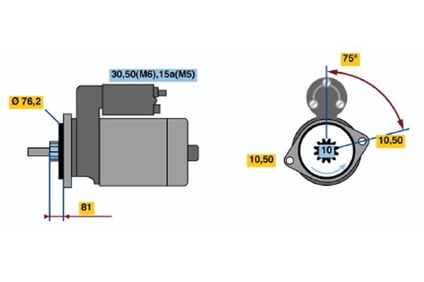 Bosch Starter 0 001 110 081