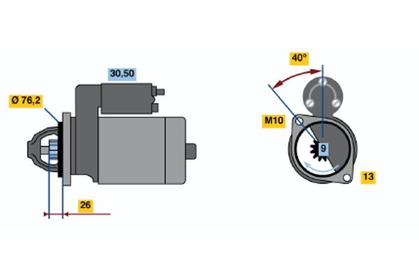 Bosch Starter 0 001 110 130