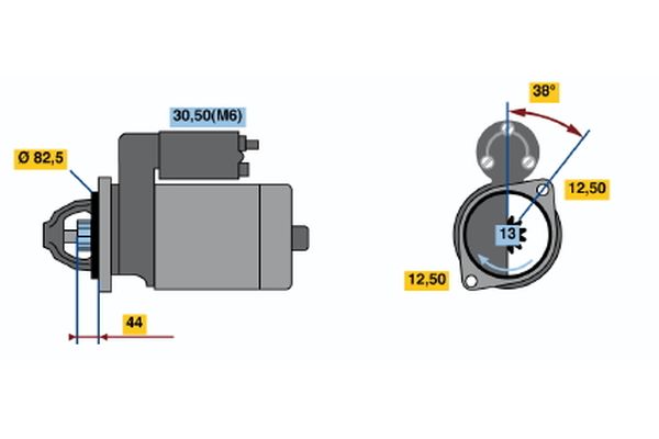 Bosch Starter 0 001 111 002