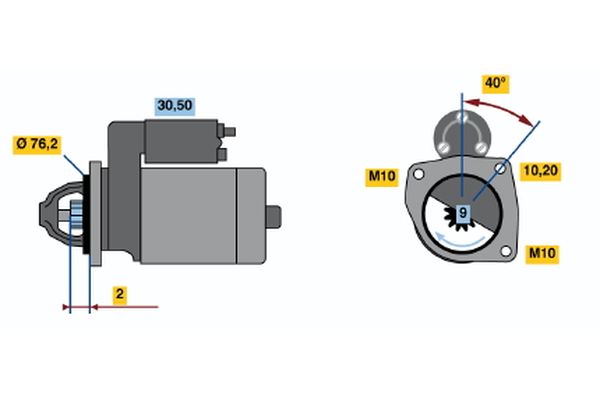 Bosch Starter 0 001 115 002