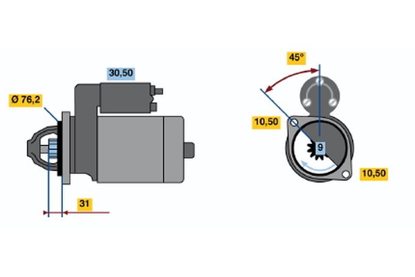 Bosch Starter 0 001 115 035