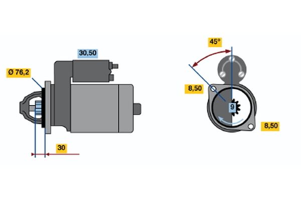 Bosch Starter 0 001 211 225