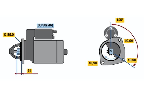 Bosch Starter 0 001 230 001