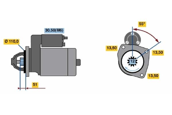 Bosch Starter 0 001 241 019