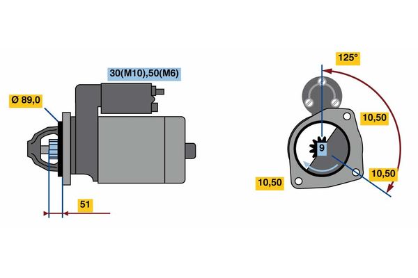 Bosch Starter 0 001 263 016