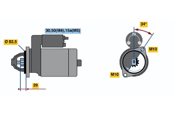 Bosch Starter 0 001 314 027