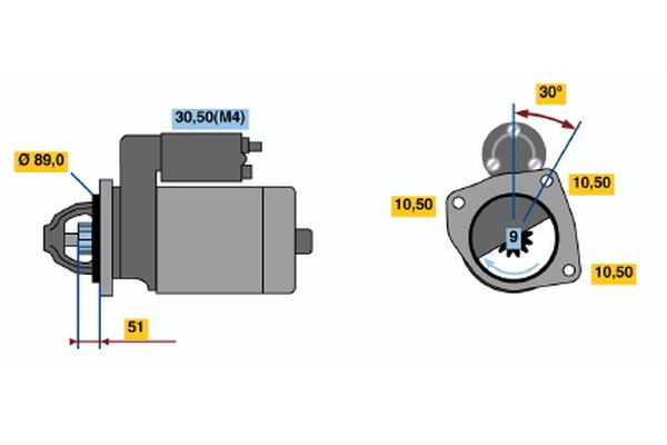 Bosch Starter 0 001 362 051