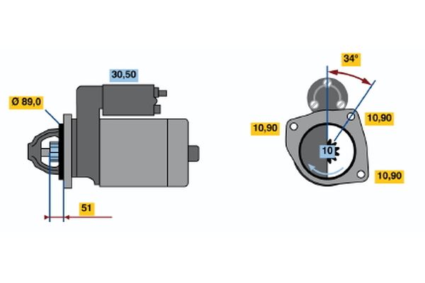 Bosch Starter 0 001 368 073