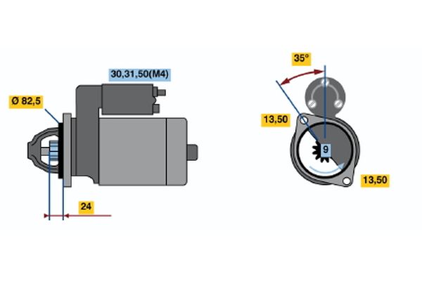 Bosch Starter 0 001 368 080