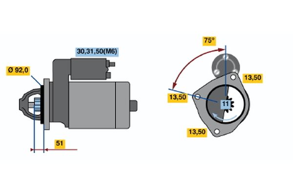 Bosch Starter 0 001 371 012