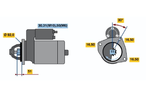 Bosch Starter 0 001 371 018