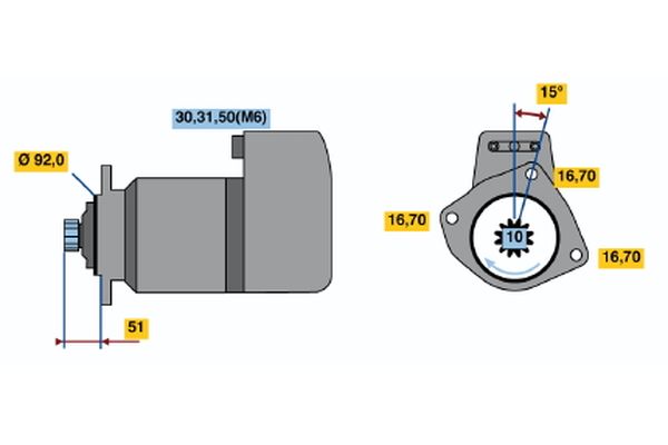 Bosch Starter 0 001 416 029