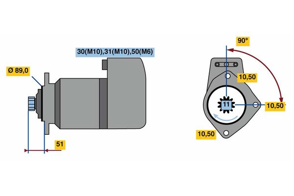 Bosch Starter 0 001 416 032