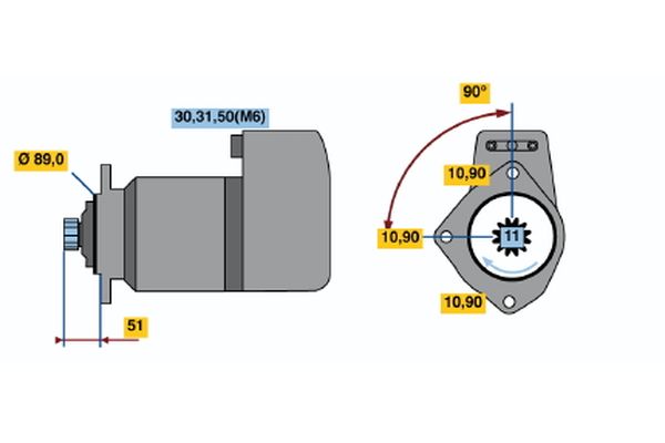 Bosch Starter 0 001 416 036