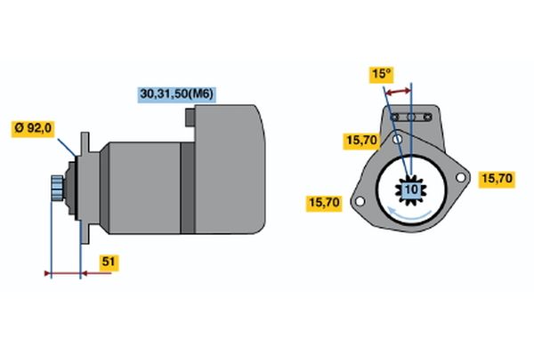 Bosch Starter 0 001 416 046