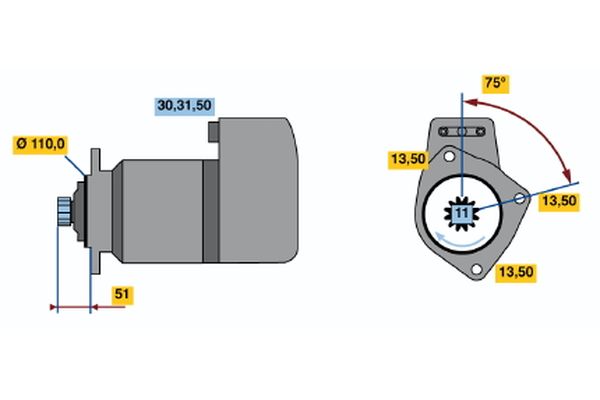 Bosch Starter 0 001 416 068